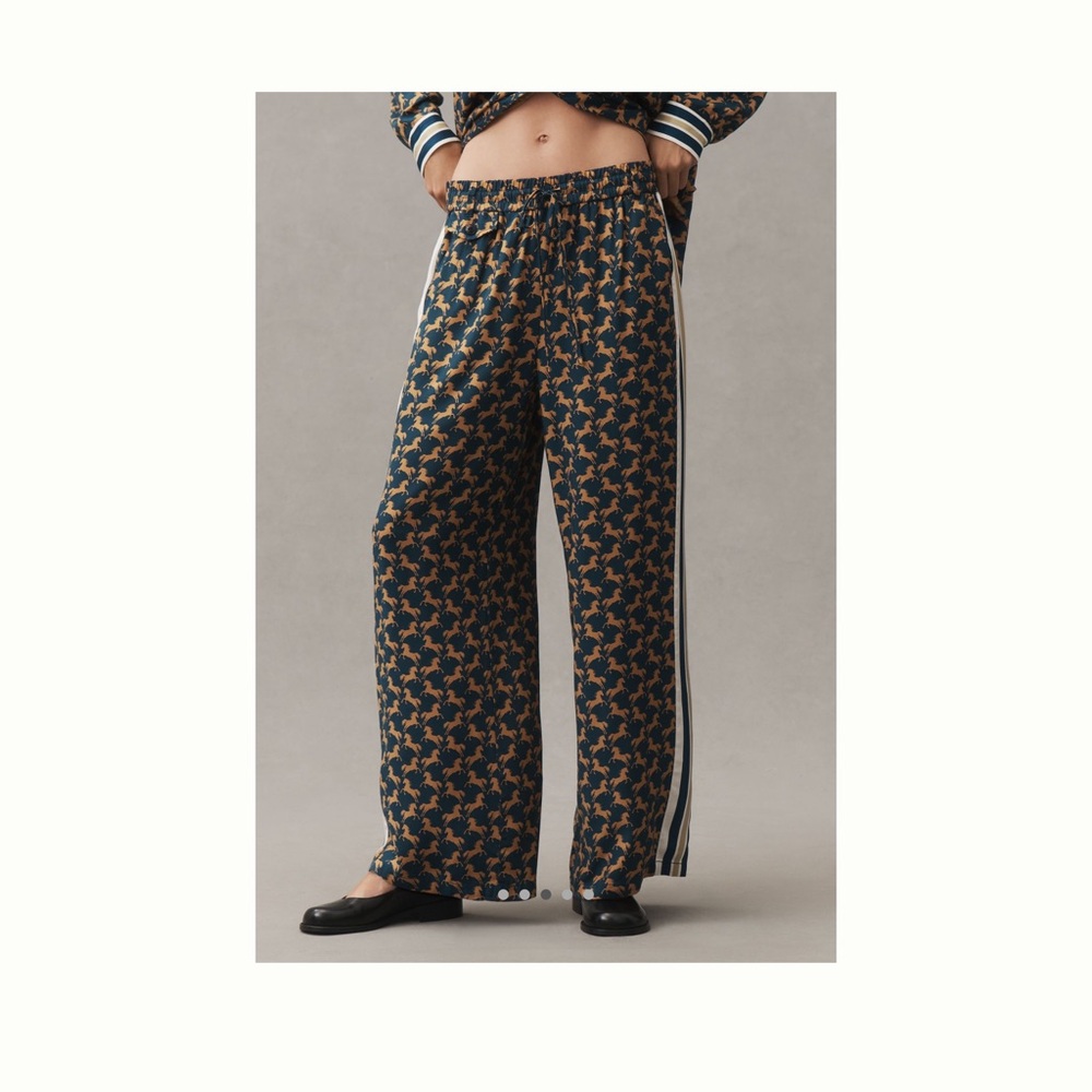 The Brooklin Tie-Front Printed Pull-On Pants by Maeve - Picture 3 of 5